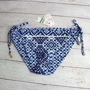 Tommy Bahama Women's String Bikini Swim Bottoms Size L Reversible Cowrie